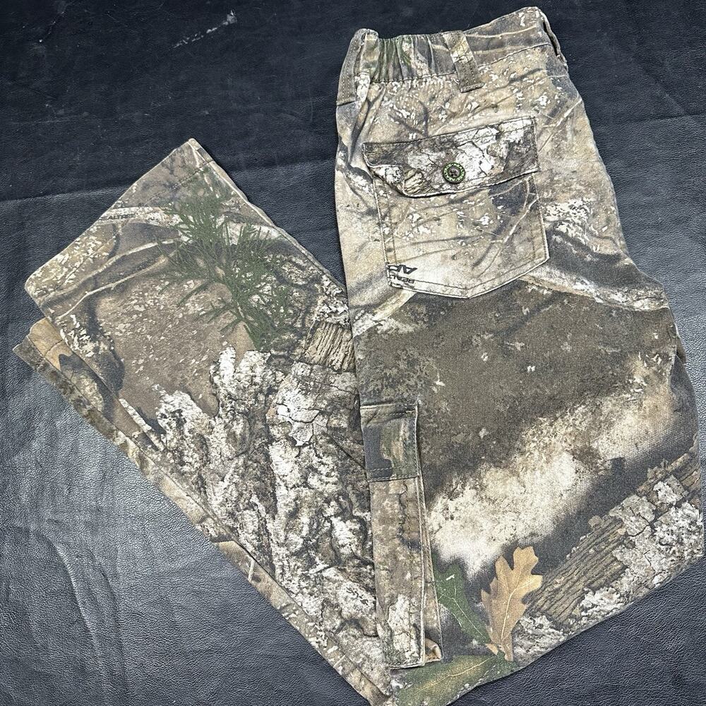 Real Tree Edge Camo Cargo Pants Youth Boys XL 14-16 Hunting